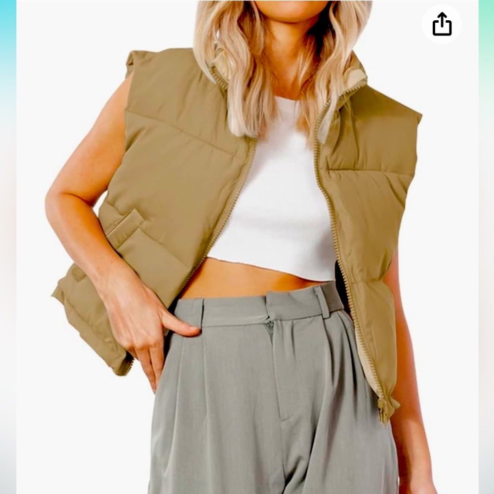 Amazon Cropped Puffer Vest